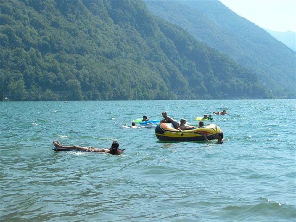 Boten op meer van Lugano
